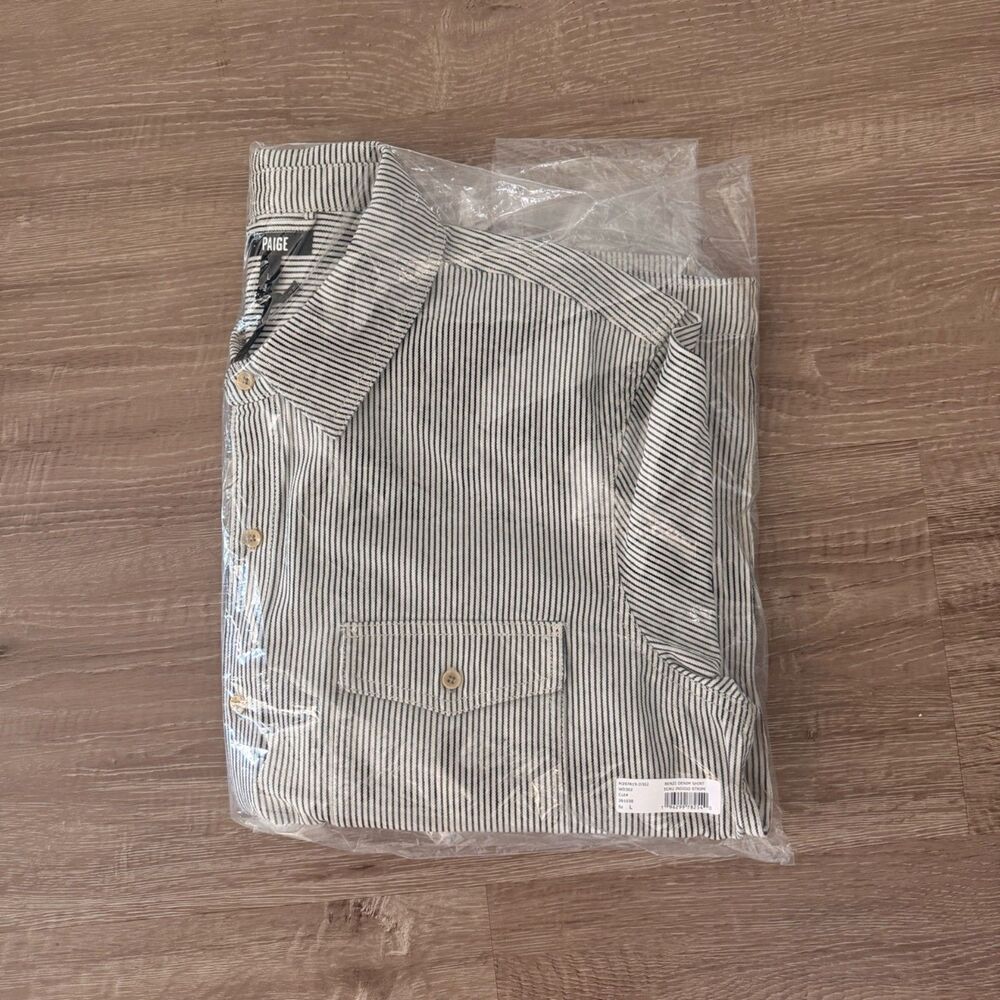 NWT Paige Denim Men's Renzi Denim Shirt Jacket - Picture 4 of 4